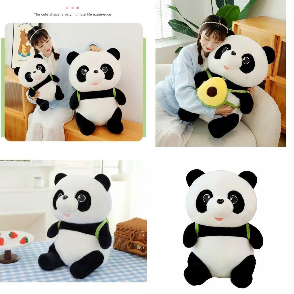 Authentischer Avocado Rucksack Panda Plüschtier Teddybär Kissen Geschenk Großhandel