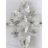 12Pcs/Set 3D Hollow Butterfly Wall Sticker Cake Decor Toppers Wedding Decor Living Room Home Decor Butterflies Stickers Gender Reveal Party Decor
