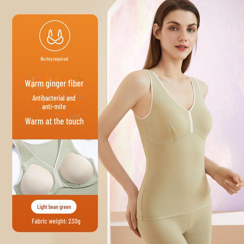 

Aoweizi Женский антибактериальный теплый жилет рыжего цвета с нагрудной подкладкой XXL