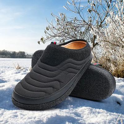 Winter Herren Baumwoll Hausschuhe Wasserdicht Leicht Warm Plüsch Schuhe Übergröße 39-46