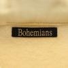 BOHEMIANS sweat Zip jacket M Beige Back brushed Men's Used