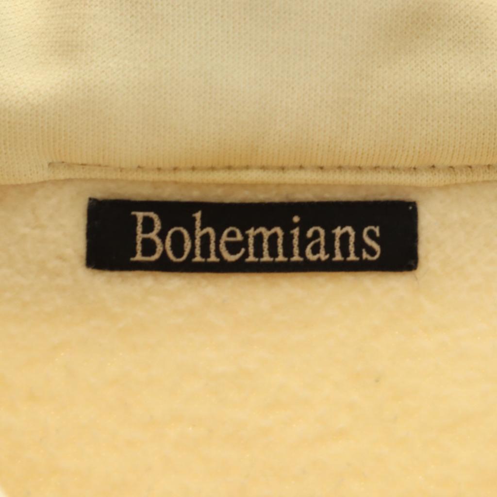 BOHEMIANS sweat Zip jacket M Beige Back brushed Men's Used