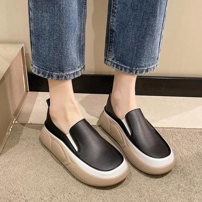 Fashion 2024 Spring Autumn New Designer Women's Vulcanize Shoes Fashion Casual Solid Color Platform Shoes Sneakers for Women
