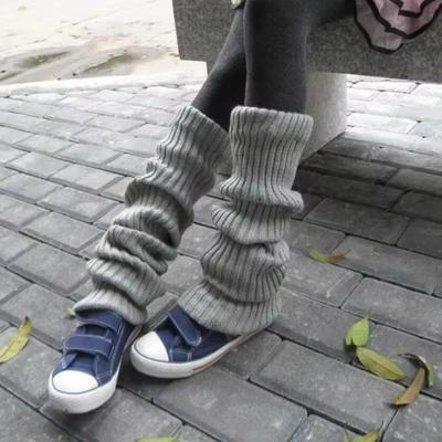 Over Knee Foot Warming Cover 50-70CM Knitted Foot Cover New Crochet Sock Boot Cuffs  Autumn Winter