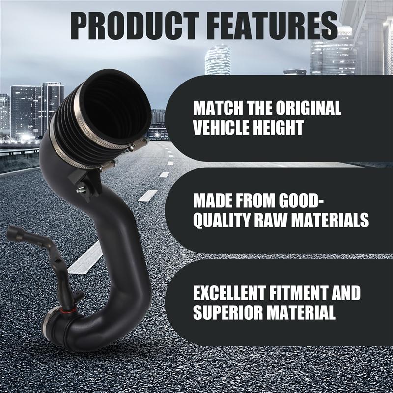 Per JEEP GRAND CHEROKEE COMMANDER 3.0 Diesel Tubo Filtro Aria-Turbocompressore 53013672AE-A99D nero