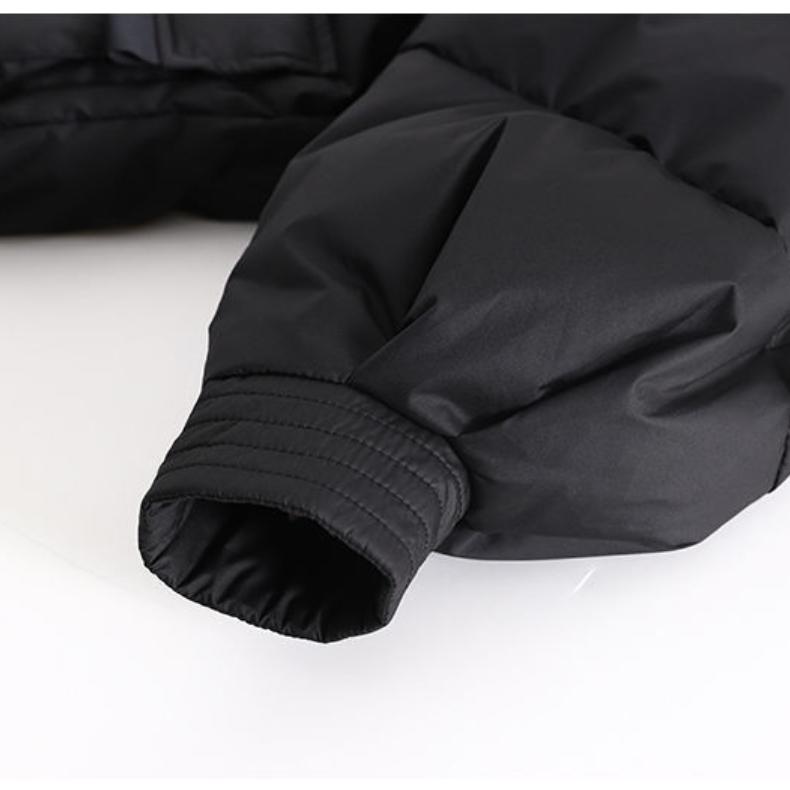 Hochwertiger Mädchen-Daunenmantel, weiße Entendaunen-Baumwoll-gefütterte Jacke, mittellanger Kindermantel im koreanischen Stil