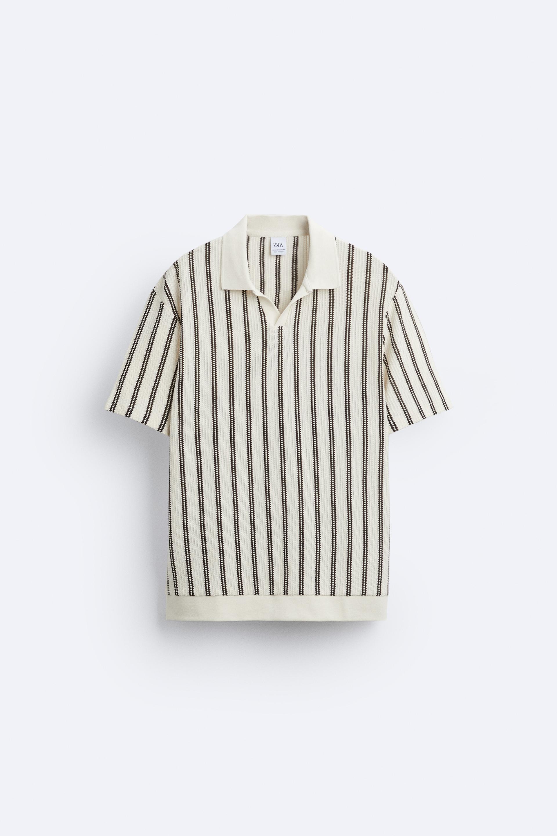 

РУБАШКА ПОЛО С ТЕКСТУРНОЙ ПОЛОСКОЙ