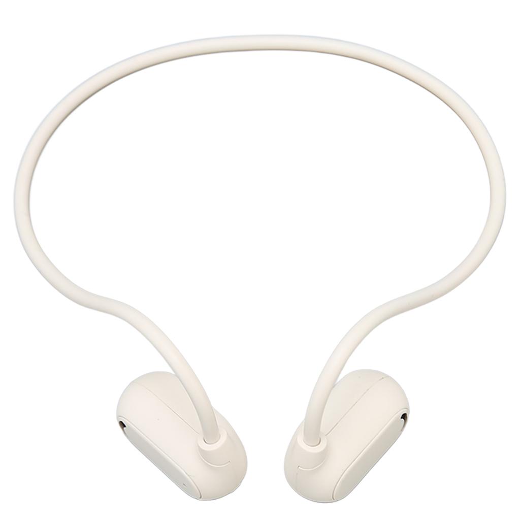 Open Ear Bluetooth Headphone Stereo Lossless Rechargeable Wireless Headset for Running Driving Workout White