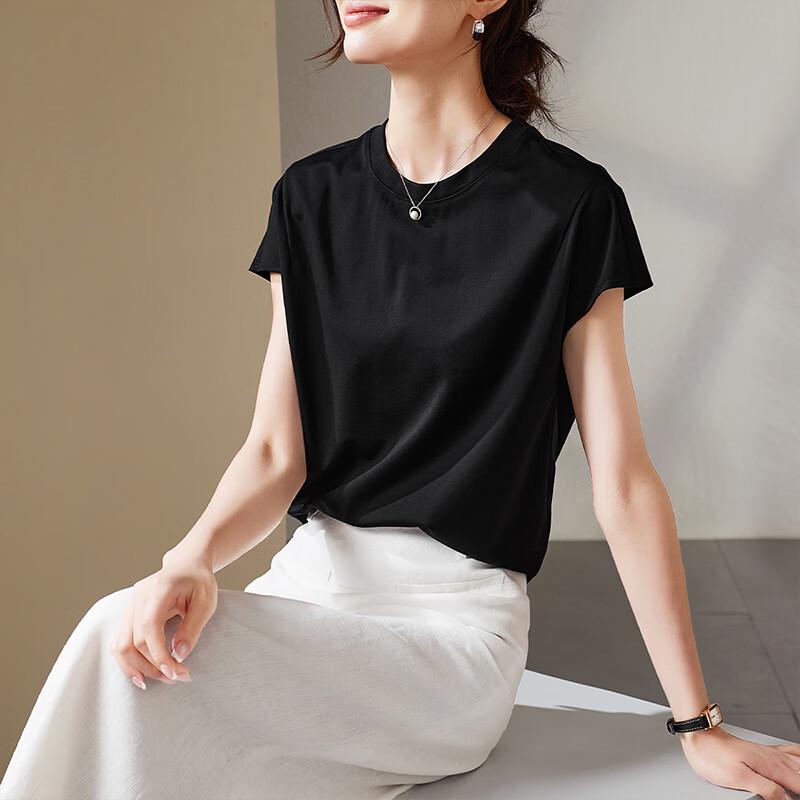 SOFSIL Women s Round Neck Short Sleeve T-Shirt S