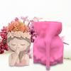 Silicone Candles Making Molds DIY Cute Girl Manual Specimen Mould Tasteless Soft  for Abstract Architectural Decorations