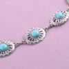 Waist Chain for Women, Adjustable Fit Waistband with Turquoise Decor, Retro Ethnic Style Fit Belt Chain for Dresses Skirts Beachwear