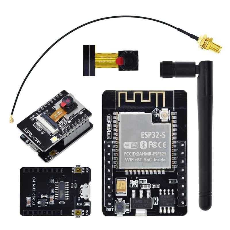 ESP32-CAM Module 2.4G Antenna ESP32 Serial To WIFI ESP32 CAM Development Board 5V Bluetooth with OV2640/3660 Camera Module DIY