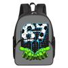 Colorful Number 67 Print Round Front Pocket Backpacks for Boy and Girls Best Gifts 2D Flat Cartoon School Bag for Children