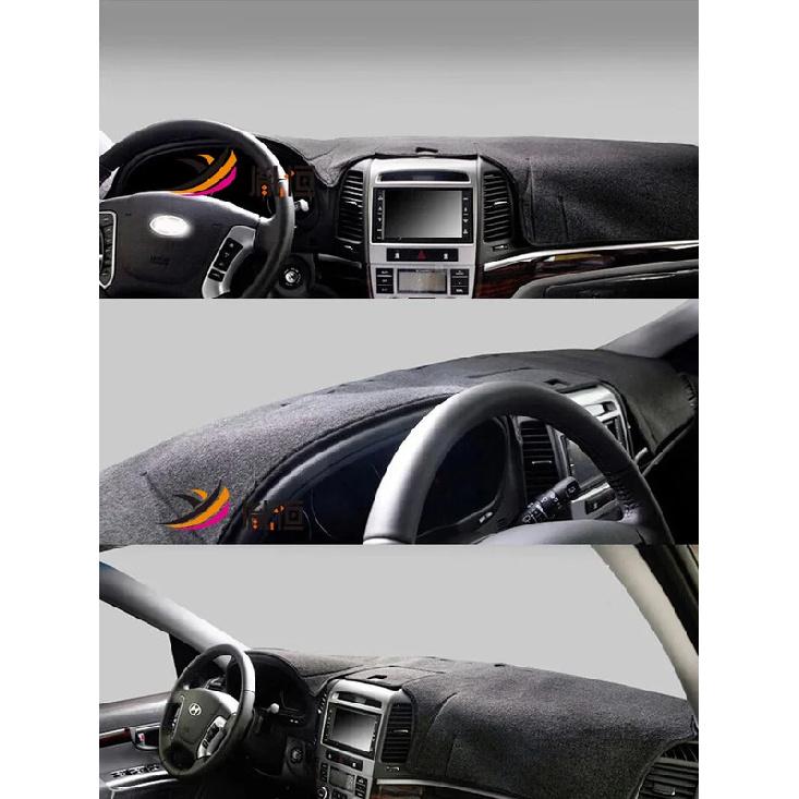 For Hyundai Santa Fe II CM 2006-2012 Dashmat Dashboard Cover Trument Panel Sunscreen Pad Dash Mat Anti-Dirt Proof Ornaments