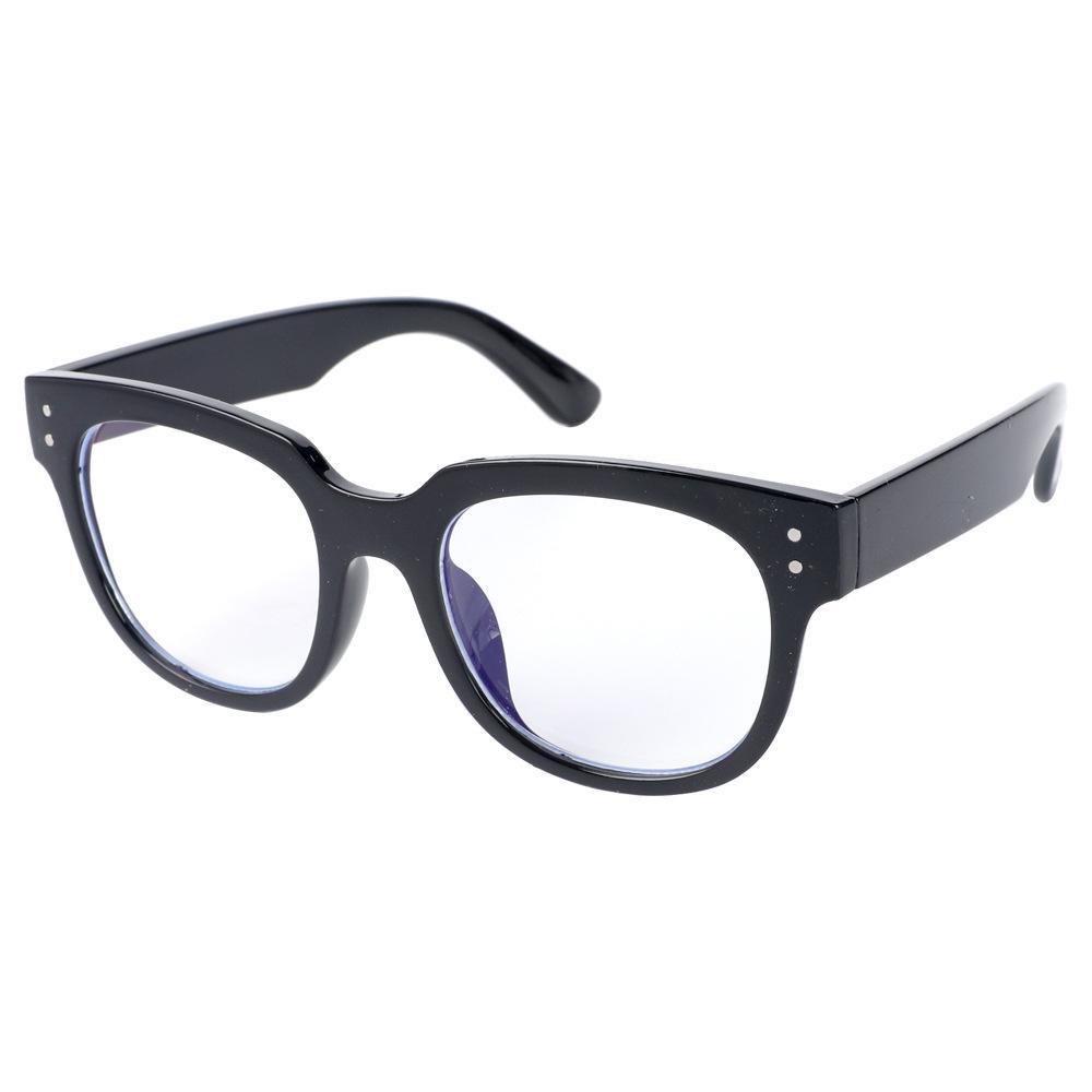 2023 New Fashion Flat Glasses Men and Women Universal Retro Black Frame Anti-blue Light Anti-computer Radiation Glasses