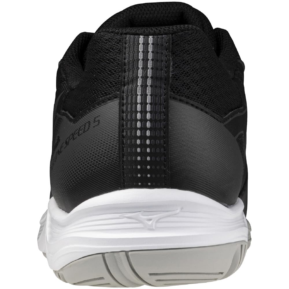 Mizuno Cyclone Speed 5 Volleyball Black x 3E Shoes, Club, Indoor, Wide, Lightweight, Indoor, Gray, 24.0 cm,