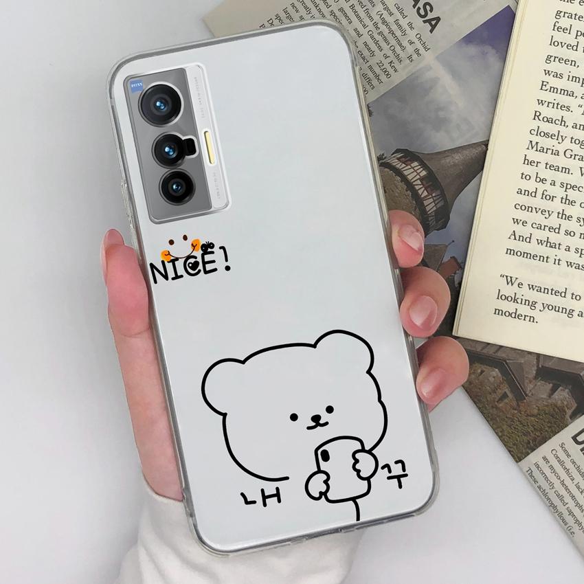 For Vivo X200S X27 X60 X80 X70 Pro Plus X21 Phone Covers Beautiful Forest Patterns Ultra Thin Transparent TPU Anti Fall Protective Shell For Vivo Case