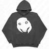 Fashion Kawaii Aesthetics Graphic Print Y2K Hooded Sweatshirt Hip Hop Punk Loose Long sleeve Top Rock Goth Vintage Chic Pullover