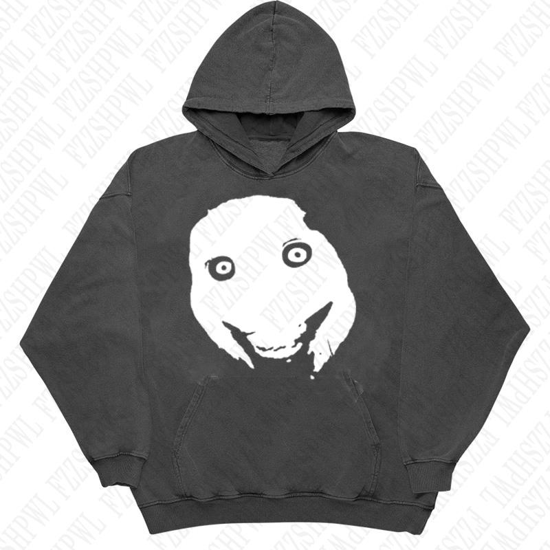 Fashion Kawaii Aesthetics Graphic Print Y2K Hooded Sweatshirt Hip Hop Punk Loose Long sleeve Top Rock Goth Vintage Chic Pullover