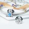 New Pink Paw Print Dog Charm Fit Original Bracelet Trinket Pandent Bead Diy Women Jewelry Giftcopper Jewelry Party Gift