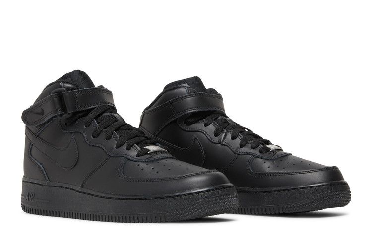 Nike Air Force 1 Mid GS 'Black' Sneakers