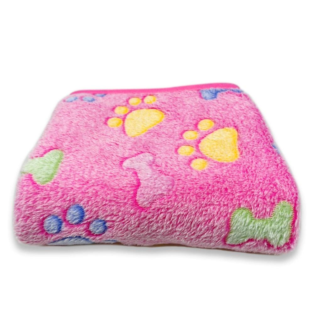 

Dog Blankets Cat Soft Fluffy Fleece Pet Blanket Warm Cute Print Design Puppy Kitten Doggy Paw Small S світло-рожевий колір