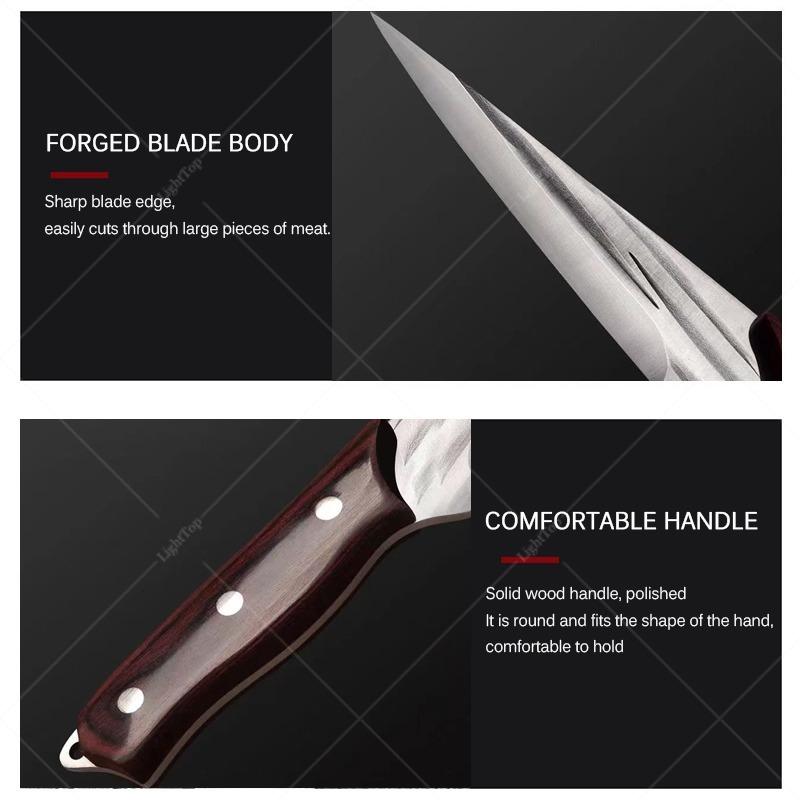 Cuțit pentru dezosat din oțel inoxidabil, 2 buc. Cuțit pentru carne, cuțit pentru carne, cuțit pentru fructe, unelte de bucătărie