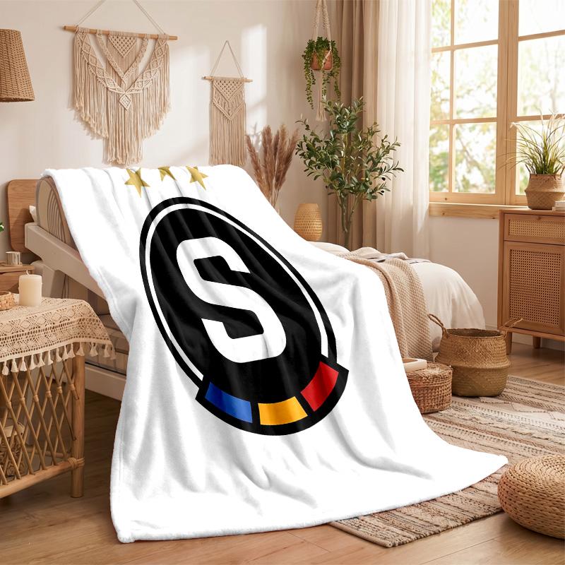 Sparta Prague Print Flannel Blanket Soft Warm Sofa Bed Throw Blanket For Home Office Bedroom