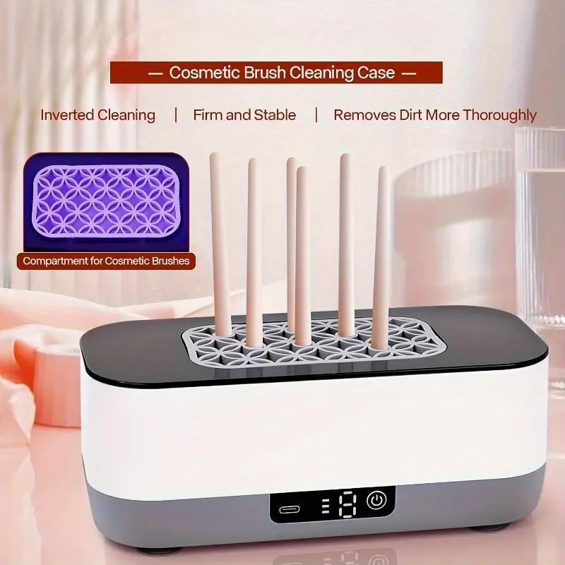 Small multifunctional vibration cleaning machine, USB charging makeup brush, glasses, braces, jewelry, contact lens cleaner