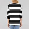 Women's Fashion Casual Seven Sleeve T-Shirt Print Round Neck Top