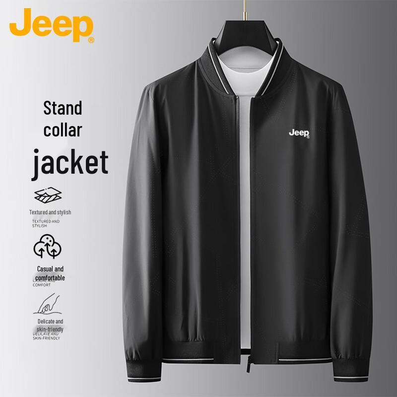 

JEEP Retro Unisex Baseball Collar Bomber Jacket 4XL