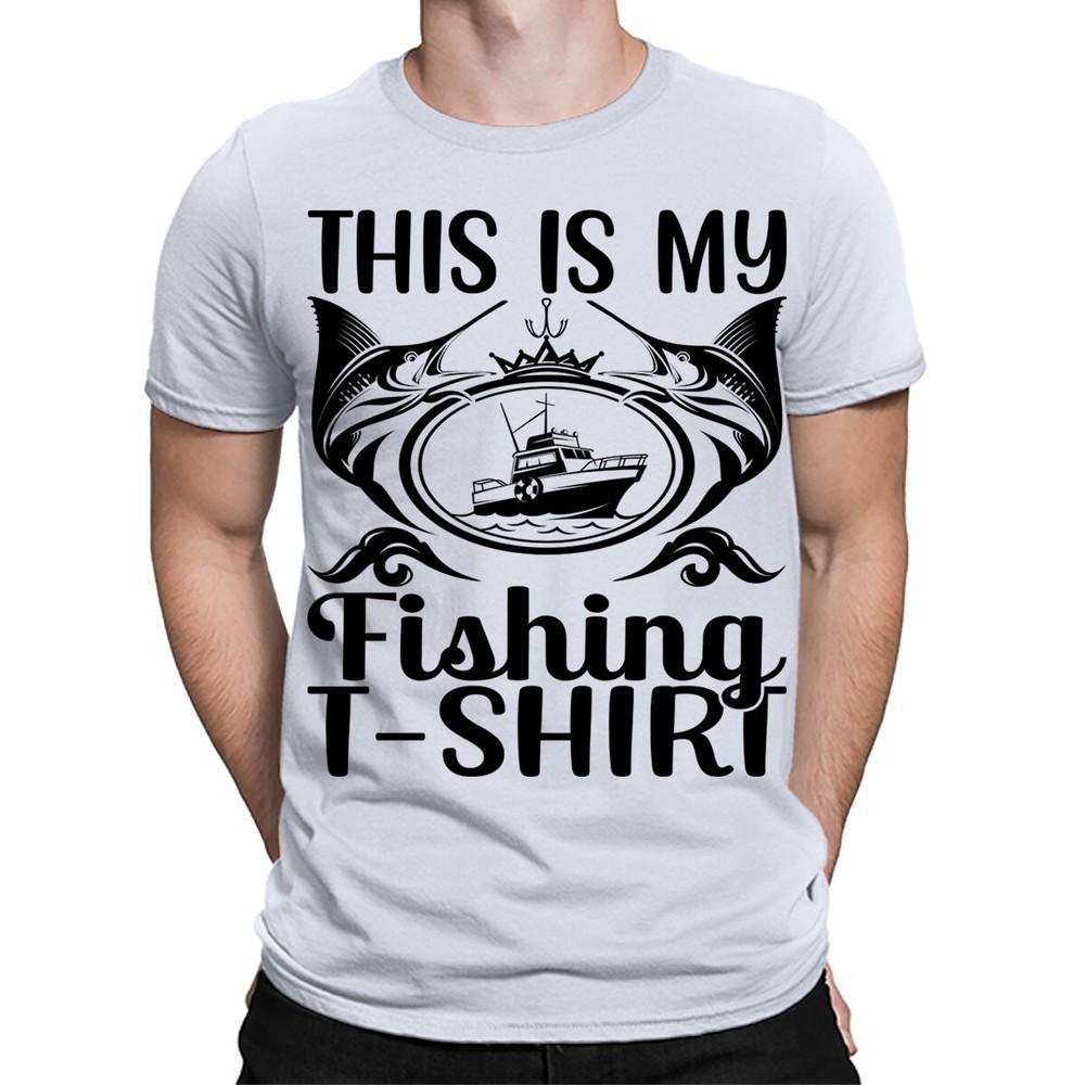 This Is My Fishing TShirt Funny Fish Lover Tee Gift Novelty Men T Shirts TA89 2XL