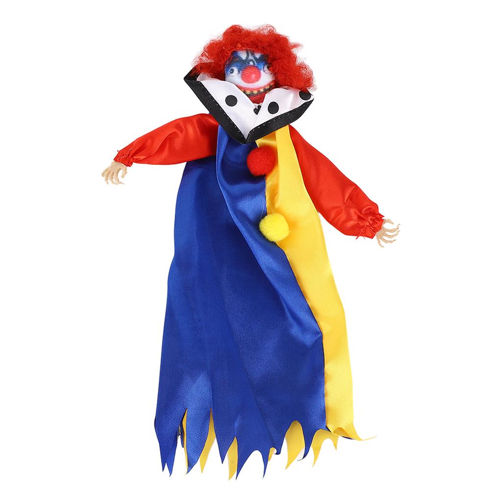 Halloween Clown Doll Scary Eerie Clown Doll Decoration Hanging Clown Doll Ornament for Horror Themed Activities