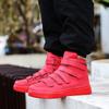 Hot sale Men High Top Skateboard Shoes 2025 Leather Casual Sneakers Men Street Trend Men's White Sneakers zapatillas de hombre