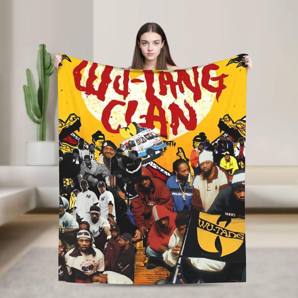 Warm Blanket Decorative Annees 90 Bee Wu Clan T-tangs Throw Blanket  Flannel Bedspread For Living Room Graphic Sofa Bed Cover