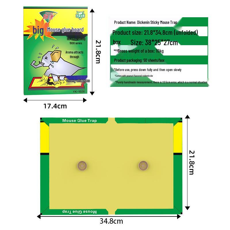 Non-Toxic Sticky Mouse Trap: Pest Control Sticker & Catcher