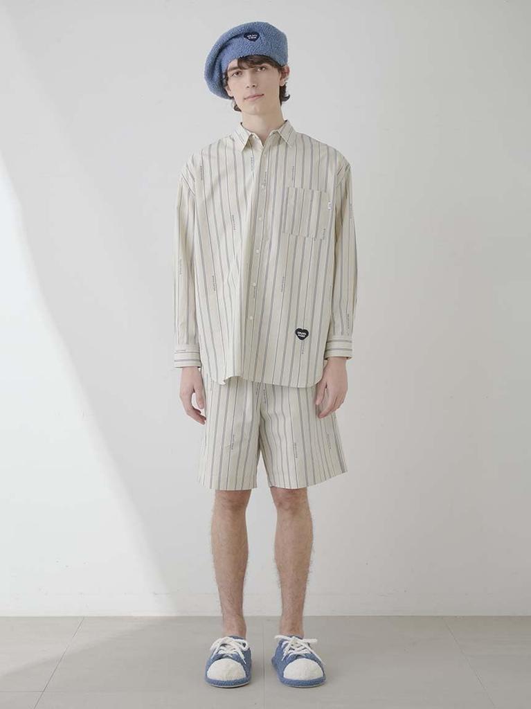 Gelato Pique HOMME Heart Patch Shorts PHFP251925STRIPEL [EC Exclusive]