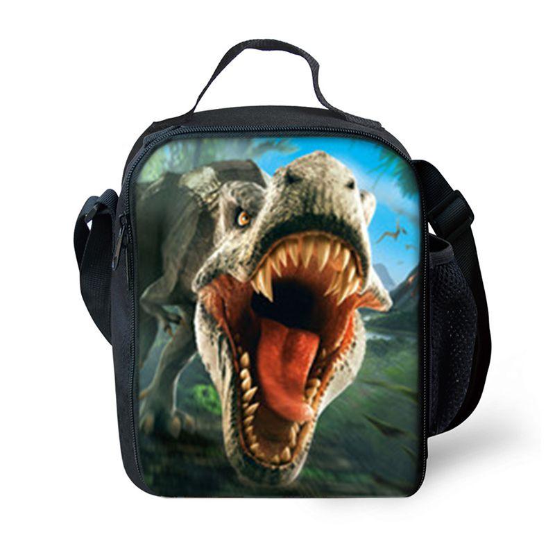 Jurassic World Dinosaur Lunch Bag Insulated Thermal Cooler For Students And Picnics