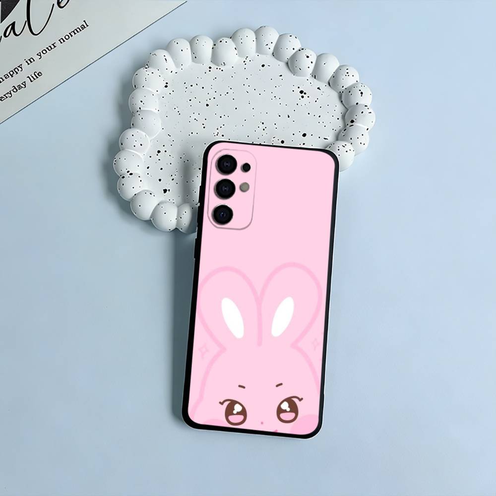 Cute-A-N-I-T-E-E-Z Black Soft Silicone Phone Case for Samsung S25, S24, S21, S22, S23, S30, Ultra, S20, Plus, FE, Lite