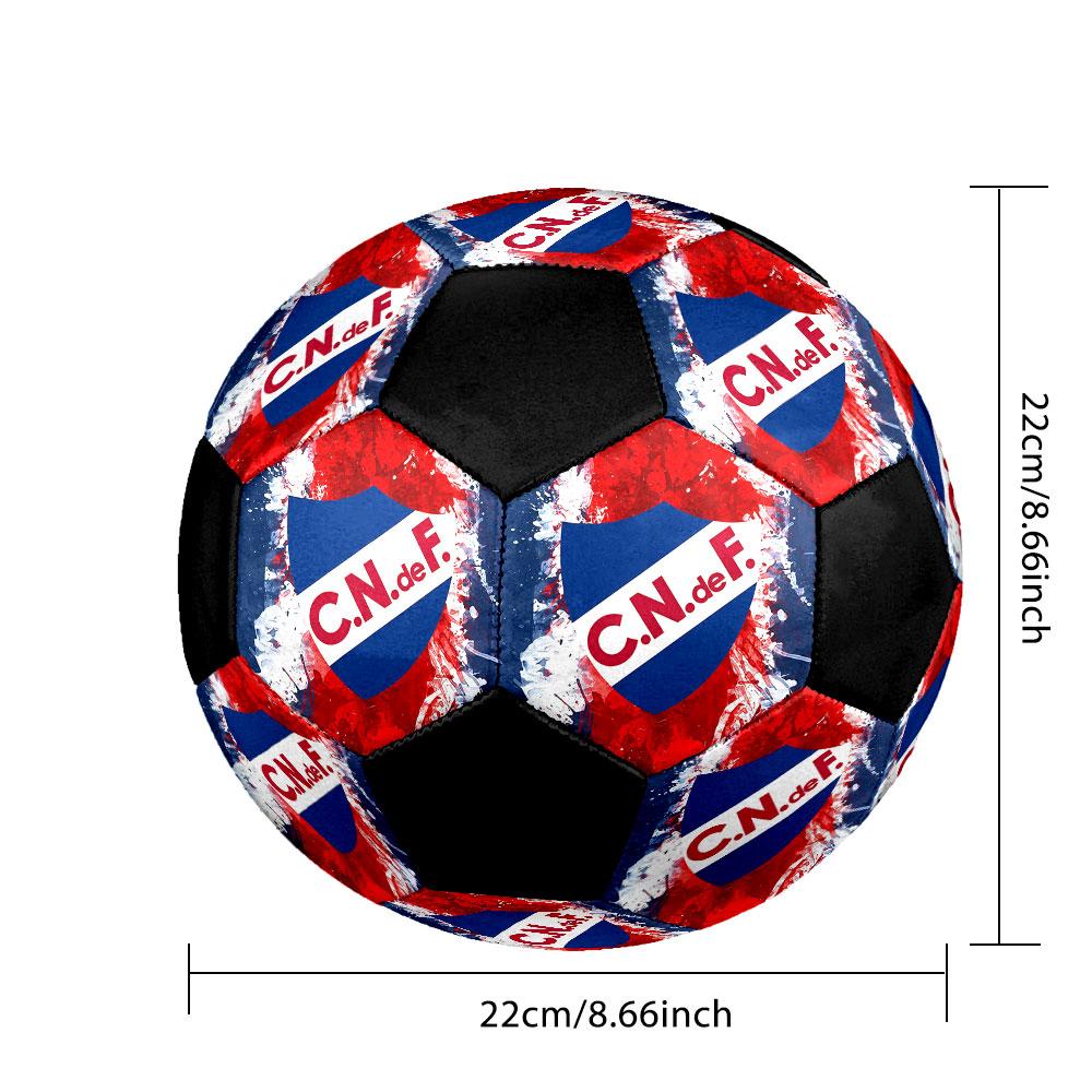 1pc Club Nacional de Football Soccer Ball Size 5 Indoor Soccer Ball Fashion Colorful Backyard Game - Great For Sports Fans Gift HE21