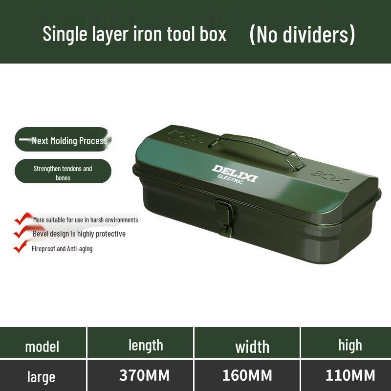 Industrial-Grade Multifunctional Metal Tool Storage Box