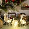 Acrylic Christmas Decorations Reindeer With Light For Holiday Gift Decor And