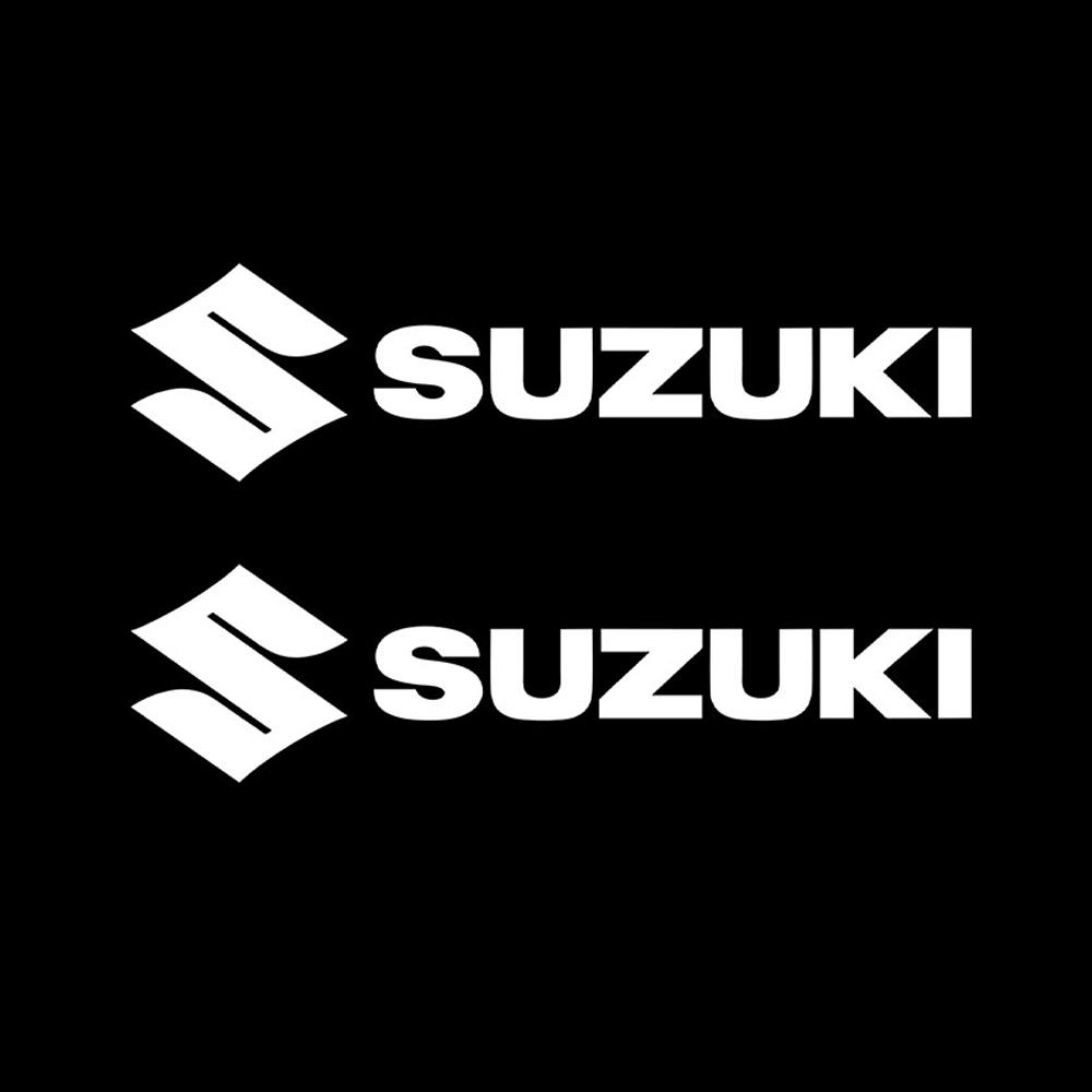 2PCS PVC Car Body Emblem Stickers Window Door Decor Decals For Suzuki Grand Vitara Swift Jimny Baleno SX4 Alto Auto Accessories