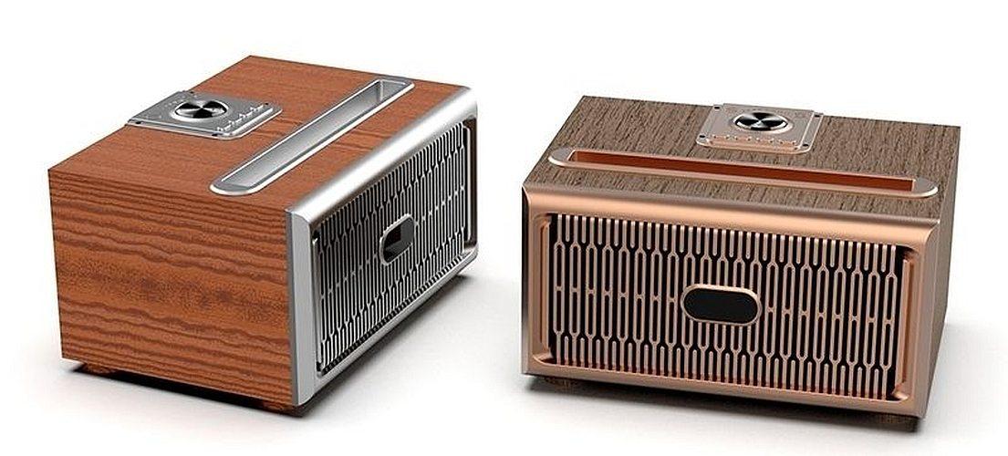 

Retro Design Bluetooth Speaker with FM-Radio W06 Light Brown світло-коричневого кольору