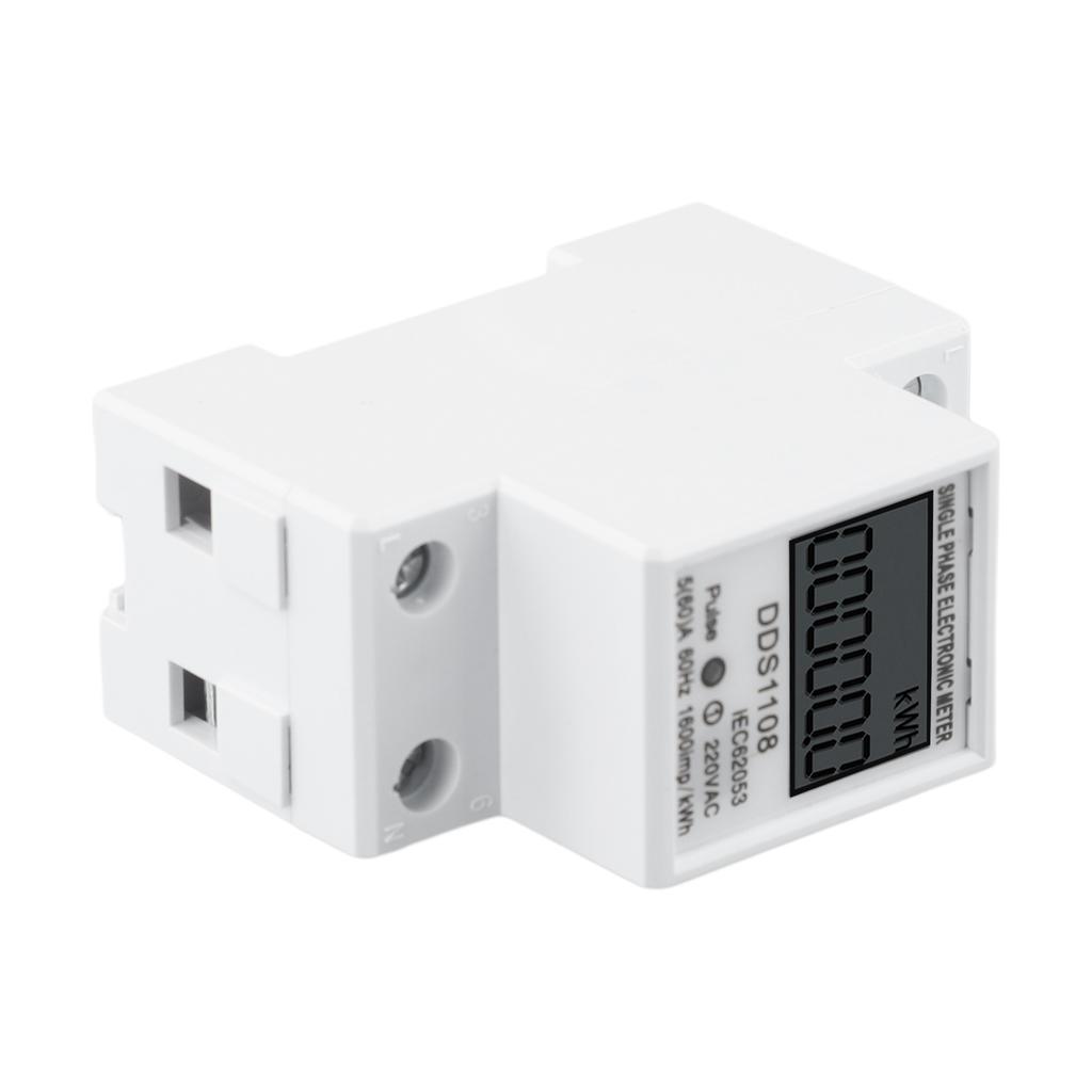 Functional Energy Meter Single-phase Display Easy To Install Electric Explosion Protection KWH LCD Versatile 220V