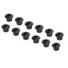 12Pcs Acoustic Guitar Tuner Conversion Bushing 10mm Plastic Adapter Accessory Set Kit Black