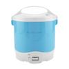 24V 180W 1.6L Electric Portable Multifunctional Rice Cooker Food   for Cars (Green)