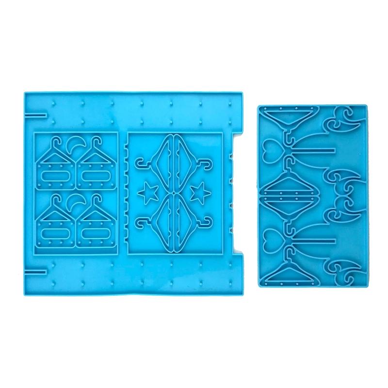 2Pcs Earring Storage Rack Drop Glue Molds Diy Earring Display Rack Jewelry Storage Rack Jewelry Hanger Silicone Mold 1