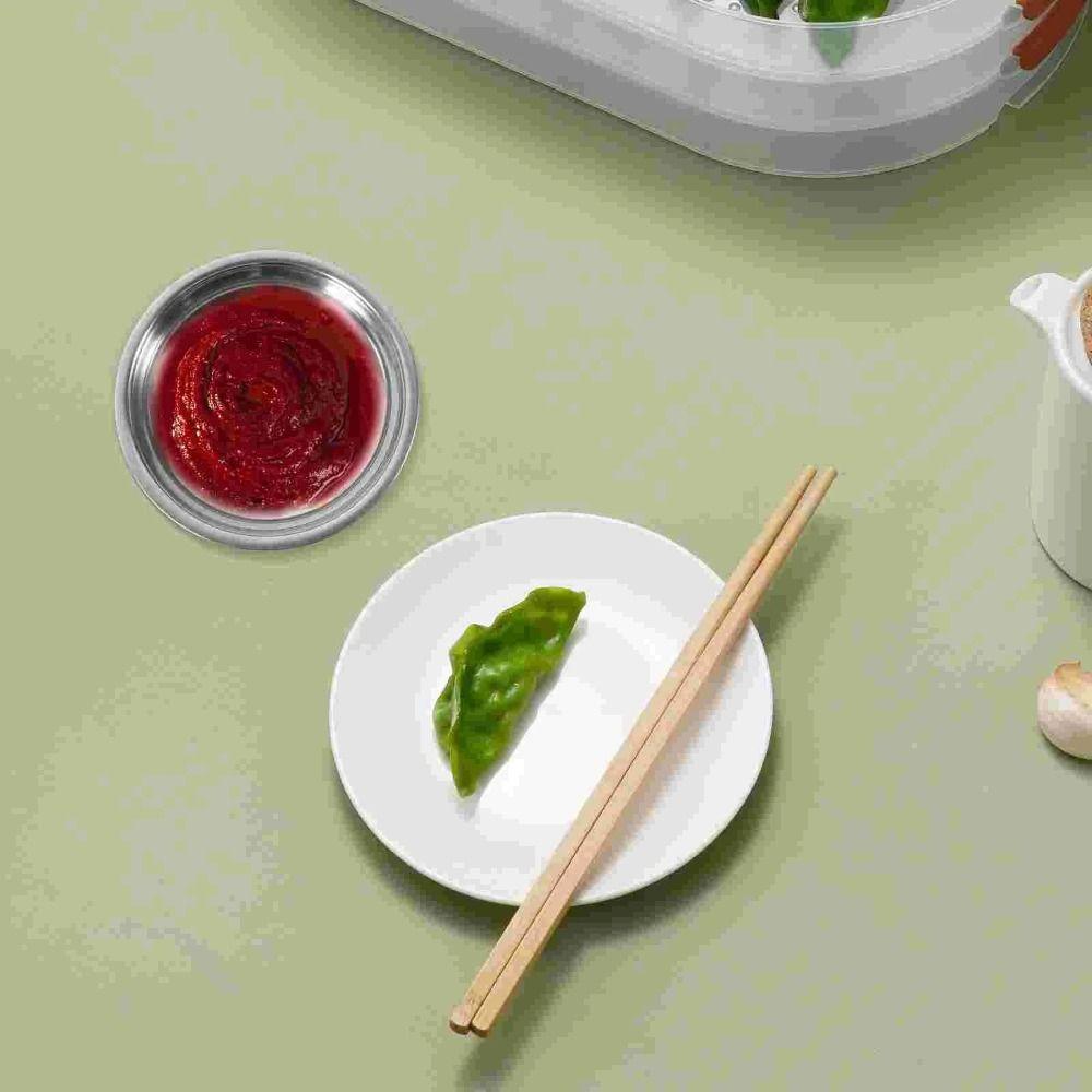 Stainless Steel Small Sauce Dish Round Dessert Dish Appetizer Condiment Tray Spices