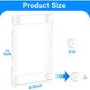 8.5 x 11 Acrylic Sign Holder with 12 Suction Cups, Clear Plastic Window Sign Holder, Wall Mount Advertising Frames for Glass Doors - Perfect for